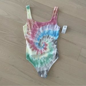 NWT Abercrombie Tie Dye Tank Bodysuit